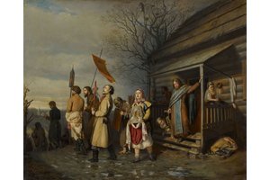 Сельский крсный ход на пасхе 1861